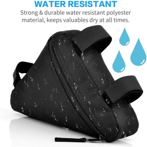 2PCS Bicycle Cycling Triangle Storage Bag Bike Front Tube Frame Waterp