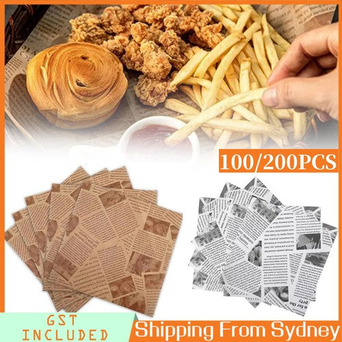 30x30cm Oil Absorbing Paper Food Frying Grease-Proof Wrapper Wrapper S
