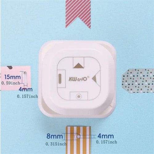 4 in 1 Paper Hole Punch Mini Paper Punch Loose-leaf Punch for Scrapboo