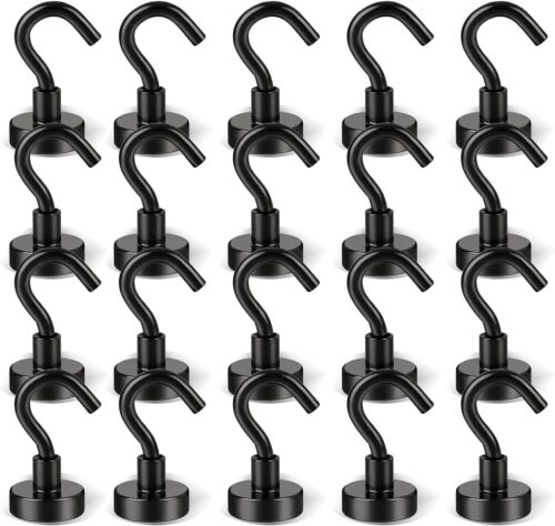 Magnetic Hooks 45kg Strong Magnets Hook for Home Kitchen Trav
