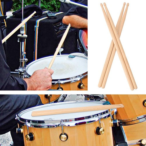 7A Maple Wood Lightweight Endearing Music Oval Tip Drumsticks Dr