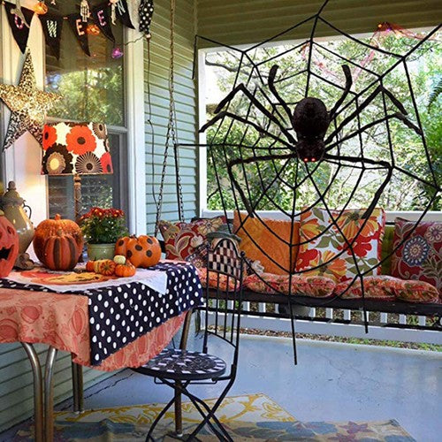 75cm Giant Spider Halloween Decoration Haunted House Prop Indoor Outdo