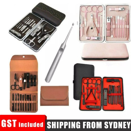 5 Styles Nail Clippers Kit Manicure Pedicure Set Stainless Cuticle Gro