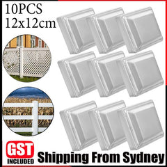 10PCS 12x12cm Square Post Tube End Cap Galvanised Iron Cover Fence Pos