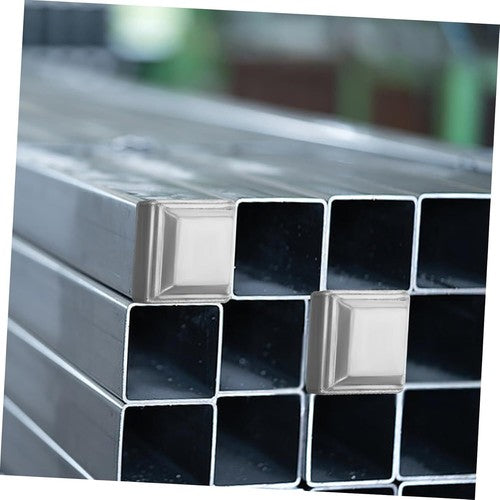 10PCS 12x12cm Square Post Tube End Cap Galvanised Iron Cover Fence Pos
