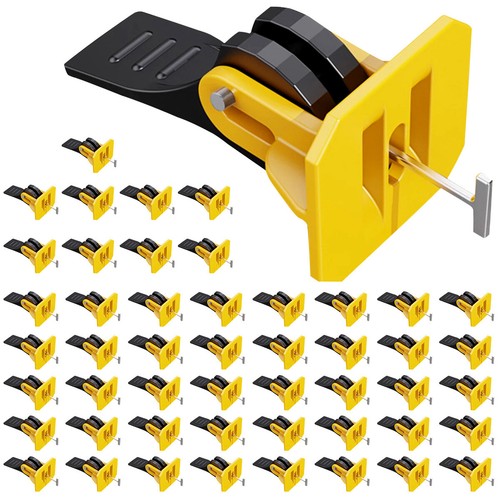 50PCS Tile Leveling System Clips Levelling Spacer Tiling Tool Floor Wa