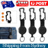 5x Retractable Stainless Steel Keyring Pull Ring Key Chain Recoil Heav