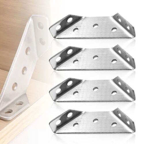 50PCS Universal Furniture Corner Connector Stainless Steel Angle Corne