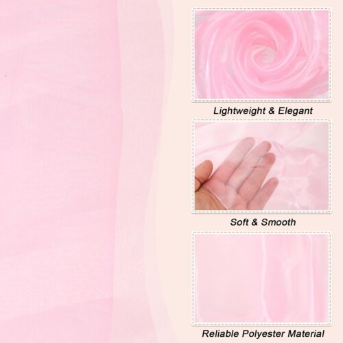 4x Organza Fabric Bridal Solid Sheer Organza Crystal Organza Sheer Sil