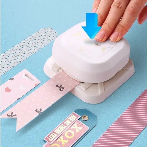 4 in 1 Paper Hole Punch Mini Paper Punch Loose-leaf Punch for Scrapboo