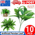 10pcs Bunch 43cm Artificial Persian Leaves Fern Grass Green Plant Gard