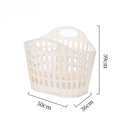 Large Foldable Handheld Dirty Clothes Basket Wall Mounted for Bathroom