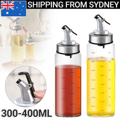 Olive Oil Vinegar Pourer Dispenser Cooking Glass Bottle Kitc