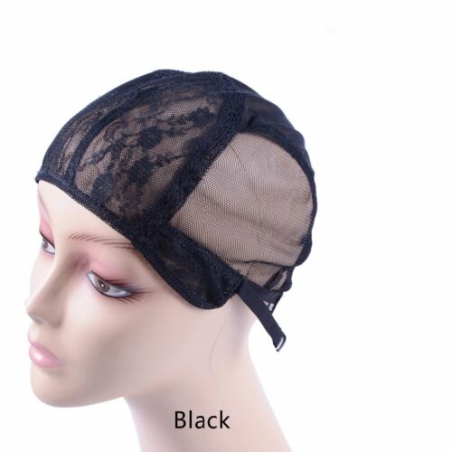 30pcs Adjustable Straps Lace Full Mesh Wig Cap Making Wigs Weaving Cap