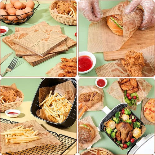 30x30cm Oil Absorbing Paper Food Frying Grease-Proof Wrapper Wrapper S