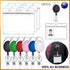 6X Retractable Key+10X Clear Badge Holder ID Card Pouch Lanyard Ring C