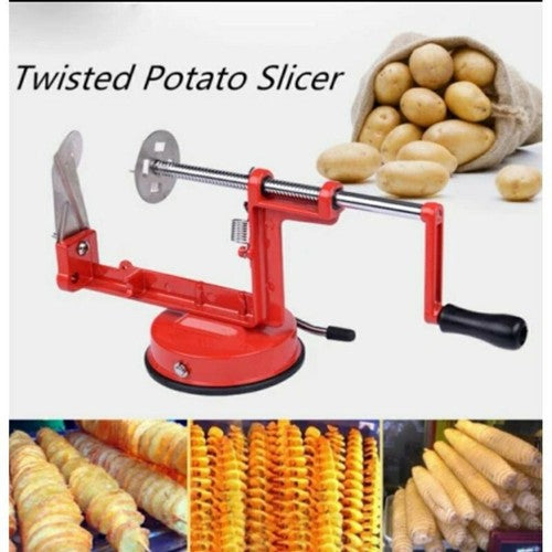 Stainless Steel Potato Twister Tornado Slicer Cutter Vegetable Spiral