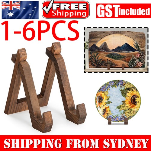 Easel Picture Frame Photo Stand Wooden Display Stand Home Decor Pl
