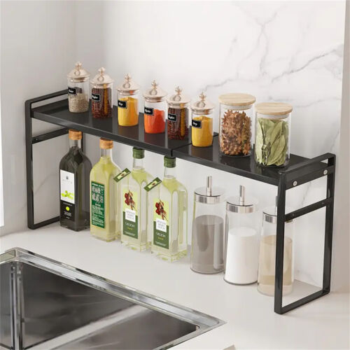 Extendable Shelf Bathroom Sink Shelving Kitchen Storage Organiser Hold