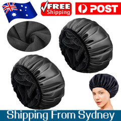 Shower Cap,Terry Lined Shower Cap for Women Reusable for Women Long Ha