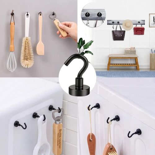 Magnetic Hooks 45kg Strong Magnets Hook for Home Kitchen Trav
