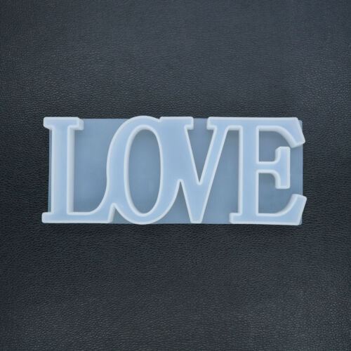 2pcs LOVE Sign Resin Casting Mold Silicone Jewelry Making Epoxy Mould