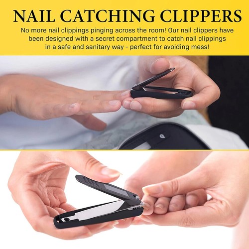 2pcs Nail Clippers for Thick Nails Toe Finger Best Sharp Cuticle Nippe