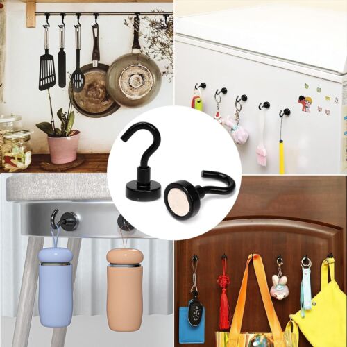 Magnetic Hooks 45kg Strong Magnets Hook for Home Kitchen Trav
