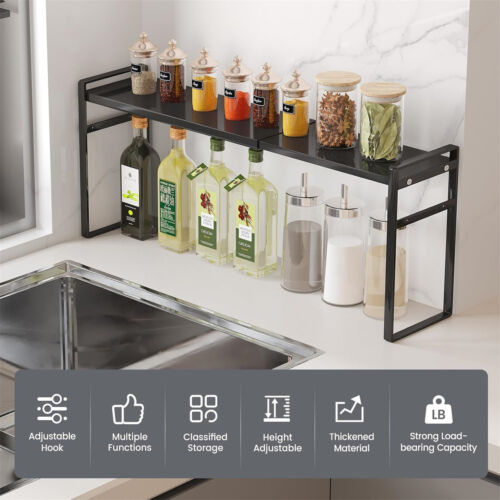 Extendable Shelf Bathroom Sink Shelving Kitchen Storage Organiser Hold
