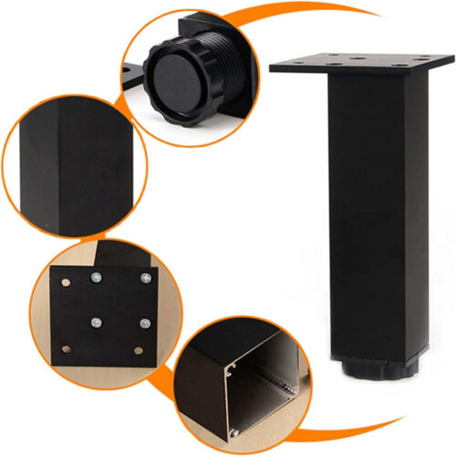 Square Cabinet Legs 10cm Bathroom Furniture Leg Adjustable Kitche