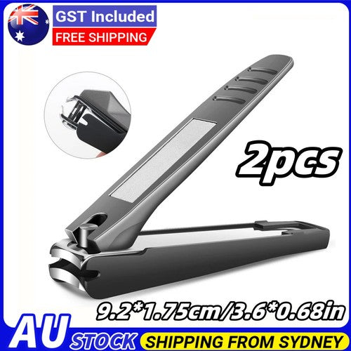 2pcs Nail Clippers for Thick Nails Toe Finger Best Sharp Cuticle Nippe