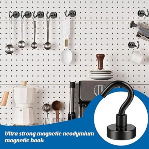Magnetic Hooks 45kg Strong Magnets Hook for Home Kitchen Trav