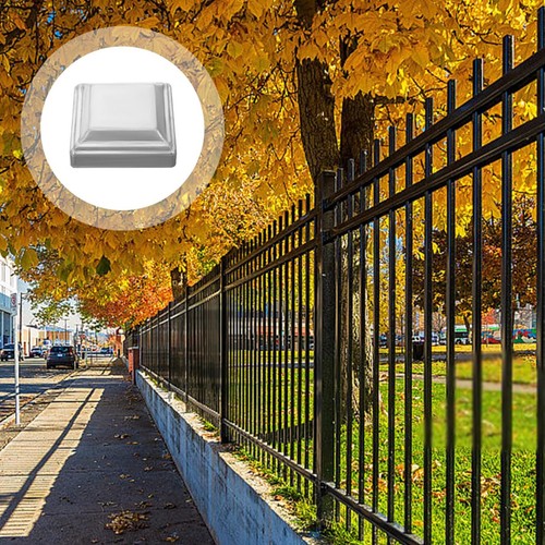 10PCS 12x12cm Square Post Tube End Cap Galvanised Iron Cover Fence Pos