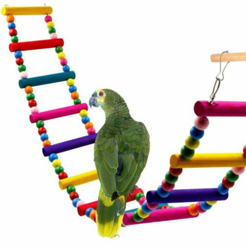 Bird Toys Parrot Swing Toys Chewing Hanging Bell Cockatiel Cage
