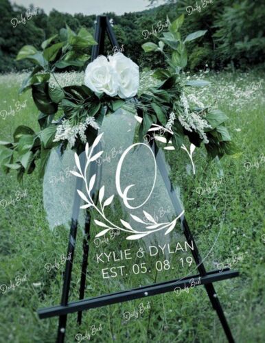 80cm Round Acrylic Wedding Welcome Sign – Circle Board for Baby Shower & Events