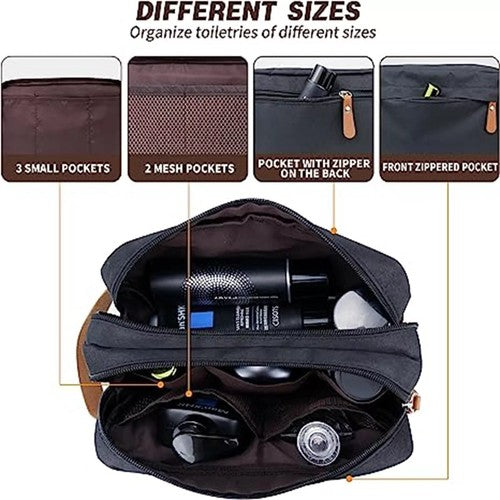 2PCS Toiletry Bag Travel Wash Case Shower Bathroom Cosmetic Storage Wa