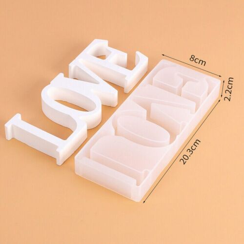 2pcs LOVE Sign Resin Casting Mold Silicone Jewelry Making Epoxy Mould