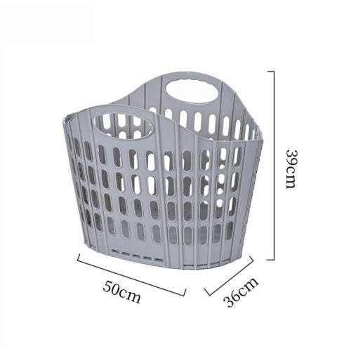 Large Foldable Handheld Dirty Clothes Basket Wall Mounted for Bathroom