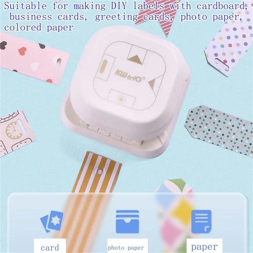 4 in 1 Paper Hole Punch Mini Paper Punch Loose-leaf Punch for Scrapboo