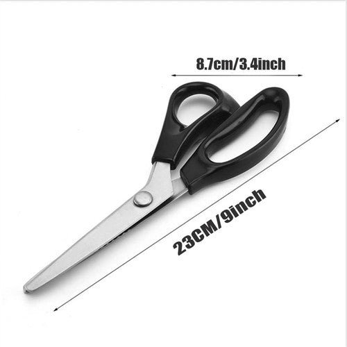 2pcs Dressmaking Shears Crafts Zig Zag Cut Serrated Scissors Serrated