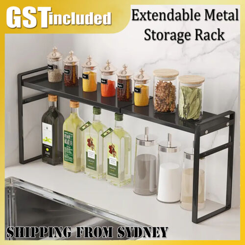 Extendable Shelf Bathroom Sink Shelving Kitchen Storage Organiser Hold