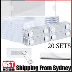 20pcs Strong Magnetic Business Name Tag Acrylic Badge-Magnetic Name Ta