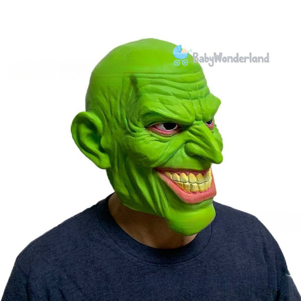 Adult Men The Mask Jim Carrey Yellow Suit Mask Cosplay Costume Halloween Party