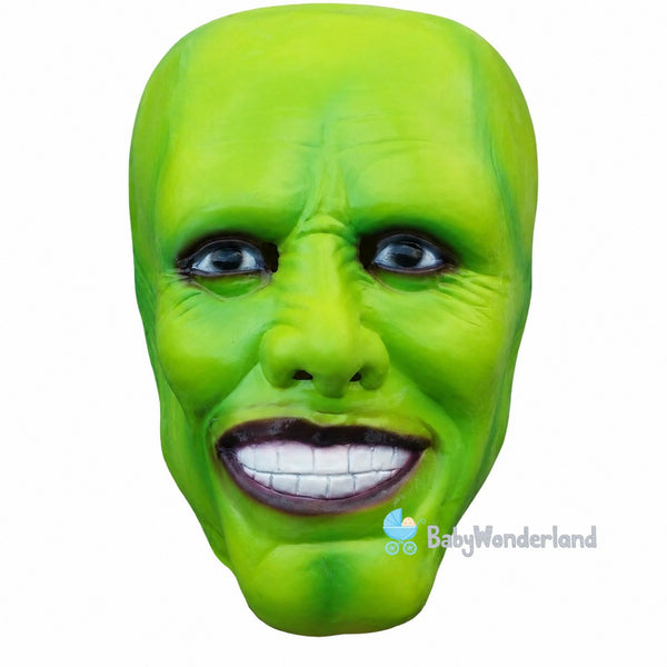 Adult Men The Mask Jim Carrey Yellow Suit Mask Cosplay Costume Halloween Party