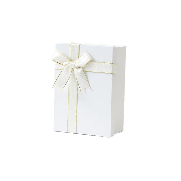 5PCS Elegant Folding Gift Box with Ribbon Bow One-Piece Shoe Apparel Box 22*16cm