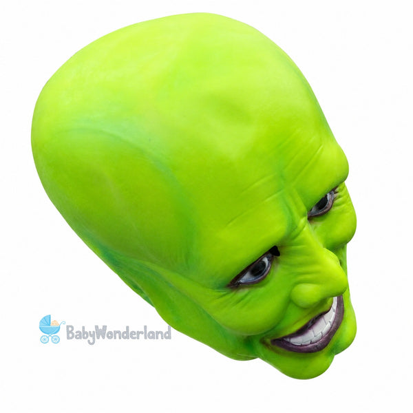 Adult Men The Mask Jim Carrey Yellow Suit Mask Cosplay Costume Halloween Party