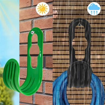 4x Garden Pipe Holder Hose Hanger Storage Rack Reel Hook Hosepipe Wate