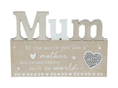 Mum Table Sign Plaque Wood Mum Signs Table Centerpiece Mother's Day Gi