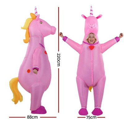 Inflatable Unicorn Costume Adult Suit Blow Up Party Fancy Dress Hallow