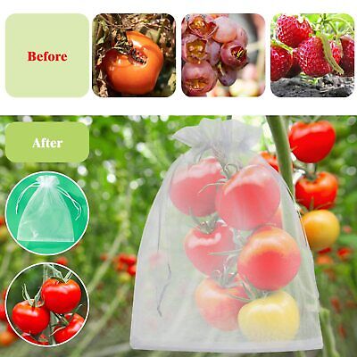 50x Fruit Net Bag Agriculture Garden Vegetable Protection Mesh Insect